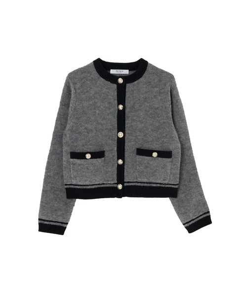 Her lip to（ハーリップトゥー）の「Boucle Bicolor Knit Jacket
