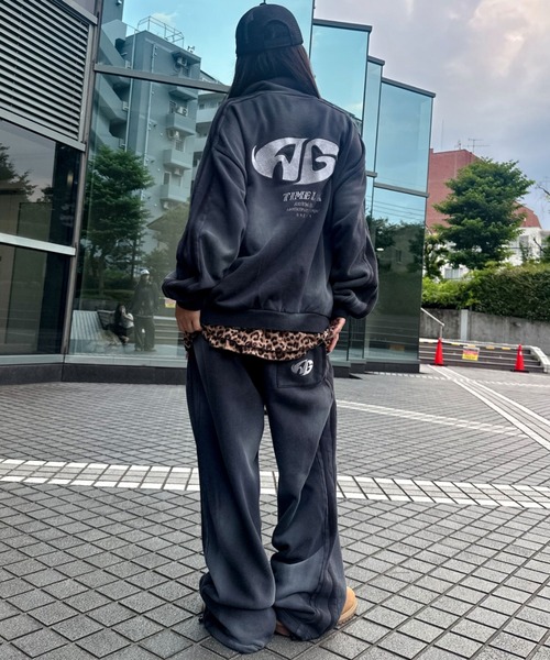 A'GEM/9 × .kom 『A'gem/エージェム』 ライン加工スウェットジャケット