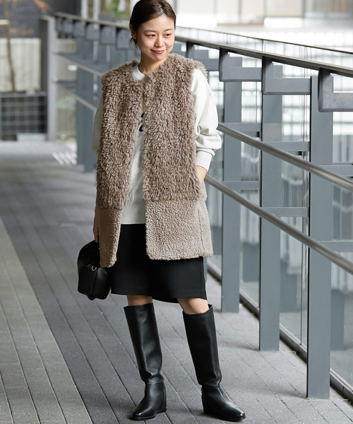 追加》ミックスボア×フェイクファーベスト（ブルゾン）｜JOURNAL