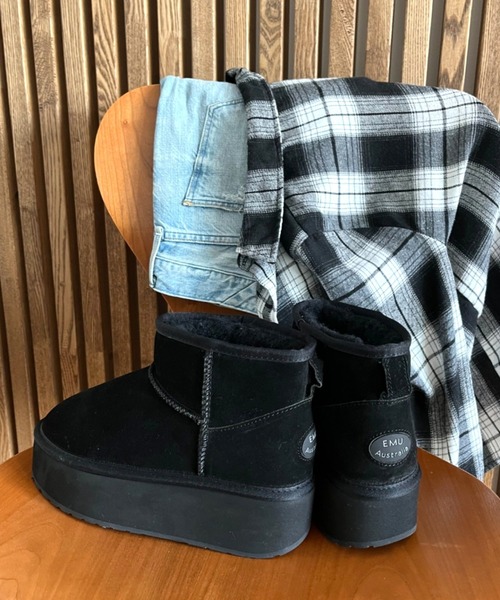EMU Australia/エミュ オーストラリア] 厚底 ショート ムートンブーツ