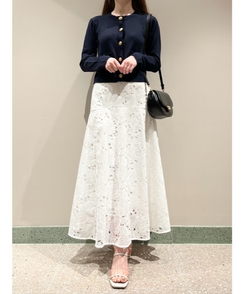 SNIDEL（スナイデル）の「オーガンエンブロイダリースカート（スカート