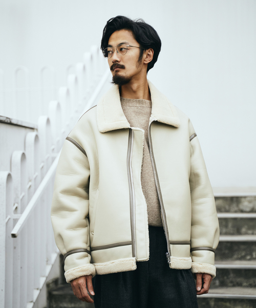 EDIFICE（エディフィス）の「オーバーサイズ フェイクムートン