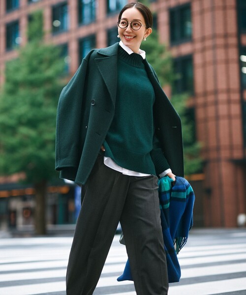 滝沢眞規子さん着用】MANTECOPureリバー Pコート（ピーコート）｜23区