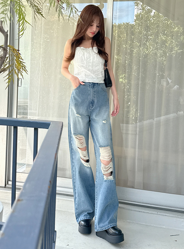 花柄刺繍リボンフリルキャミソール[tu1706] | レディースファッション