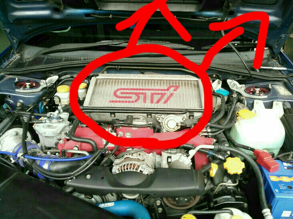 インタークーラー洗浄①（スバル インプレッサ WRX STI・GDB）by
