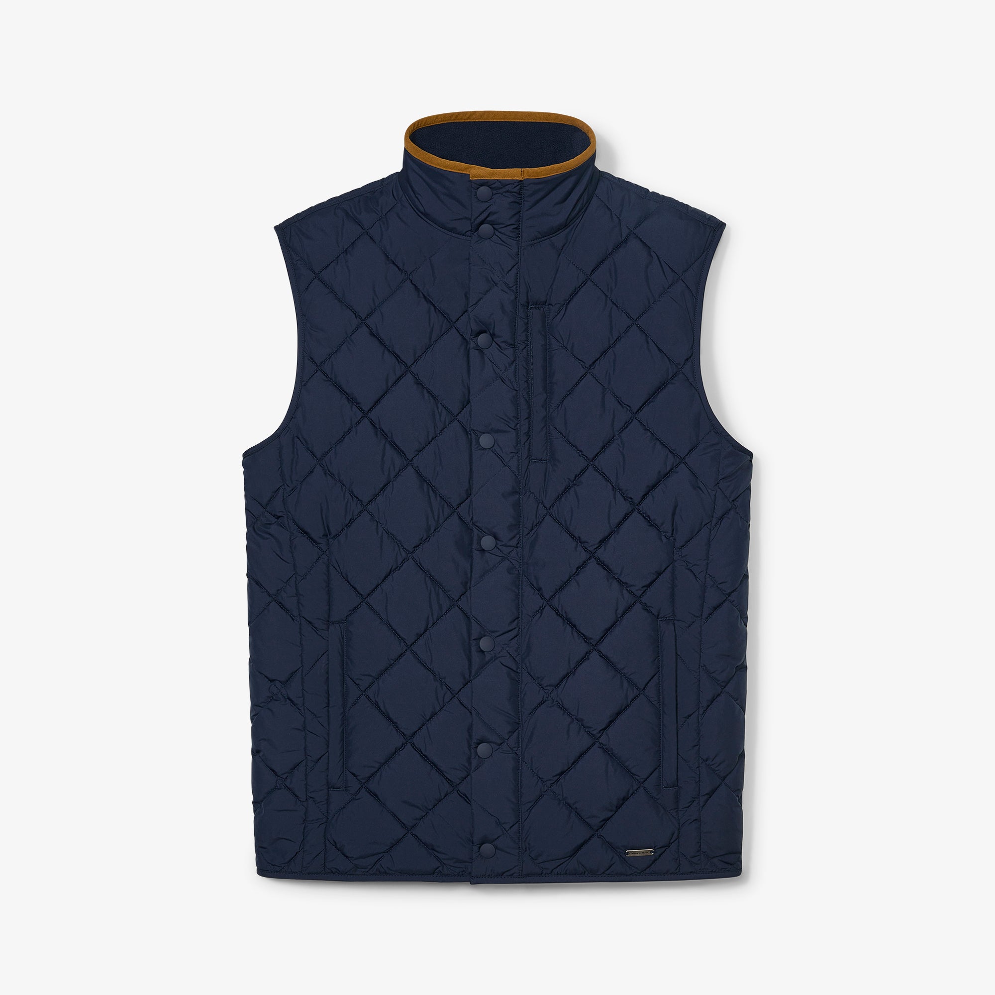 Navy Solid Belmont Vest | Mizzen+Main