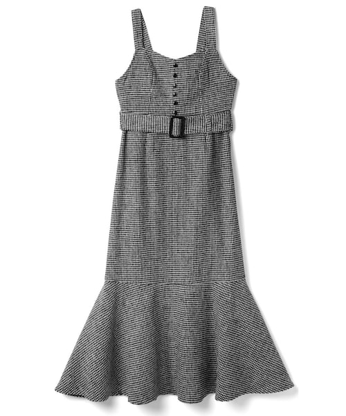 GRL（グレイル）の「千鳥柄ベルト付き裾切替マーメードジャンパー