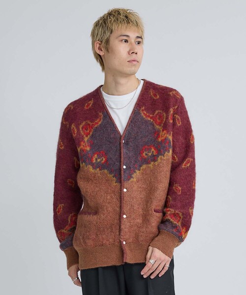 TOGA VIRILIS（トーガ ビリリース）の「Mohair jacquard knit cardigan