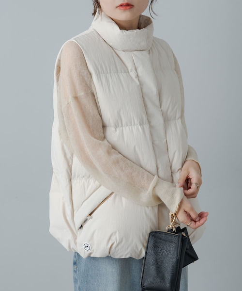 PUAL CE CIN（ピュアルセシン）の「ダウンベスト（ダウンベスト）」 - WEAR