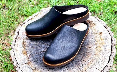 レディース サボサンダル 本革 婦人靴 日本製 撥水 シューズ 雨の日に