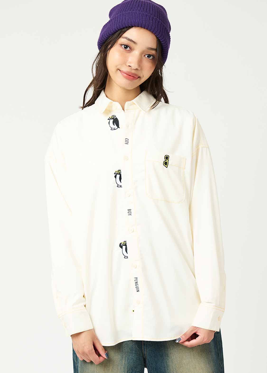 シティボーイペンギン ミュージック｜ビッグシルエットシャツ｜ユニ