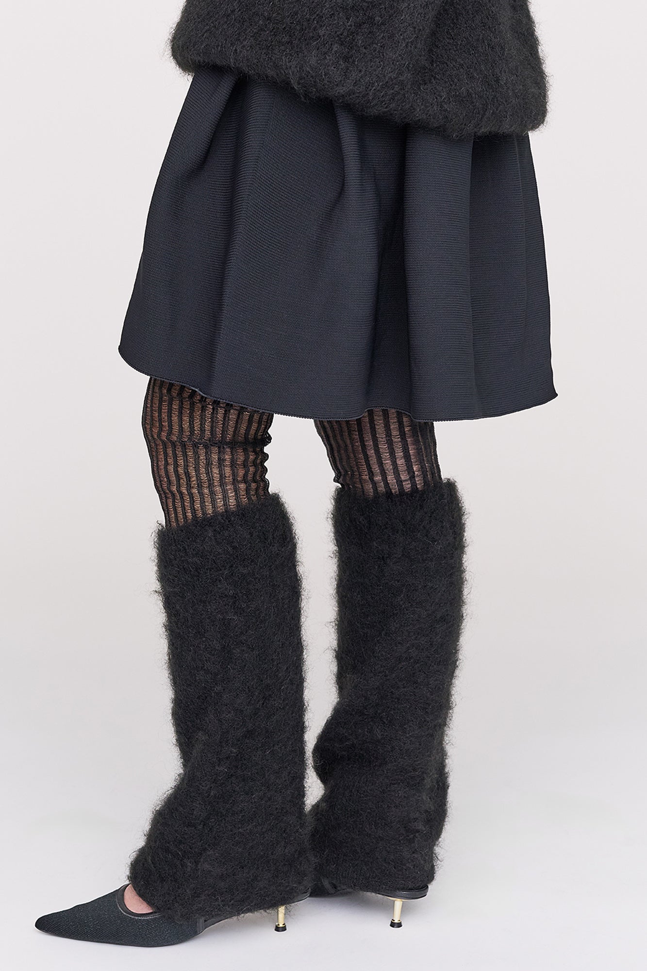 MOHAIR ARM AND LEG WARMERS