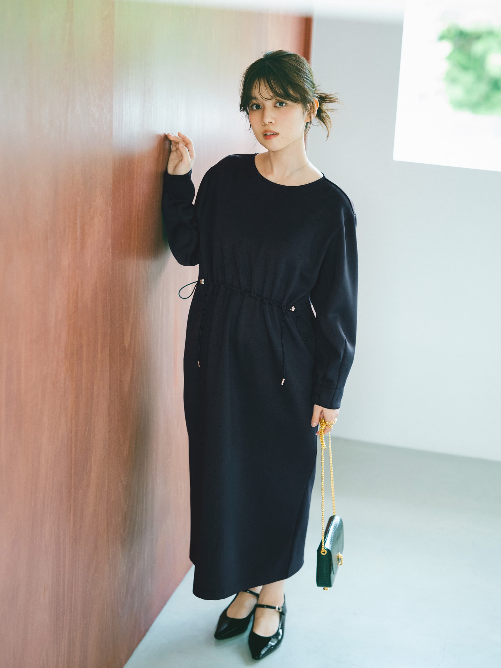 ドロストデザインダンボールワンピース-short & regular | 小柄・低