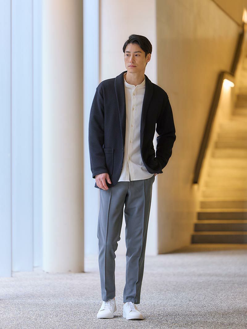 ワッフルショールカーディガン | AUEN [オーエン]