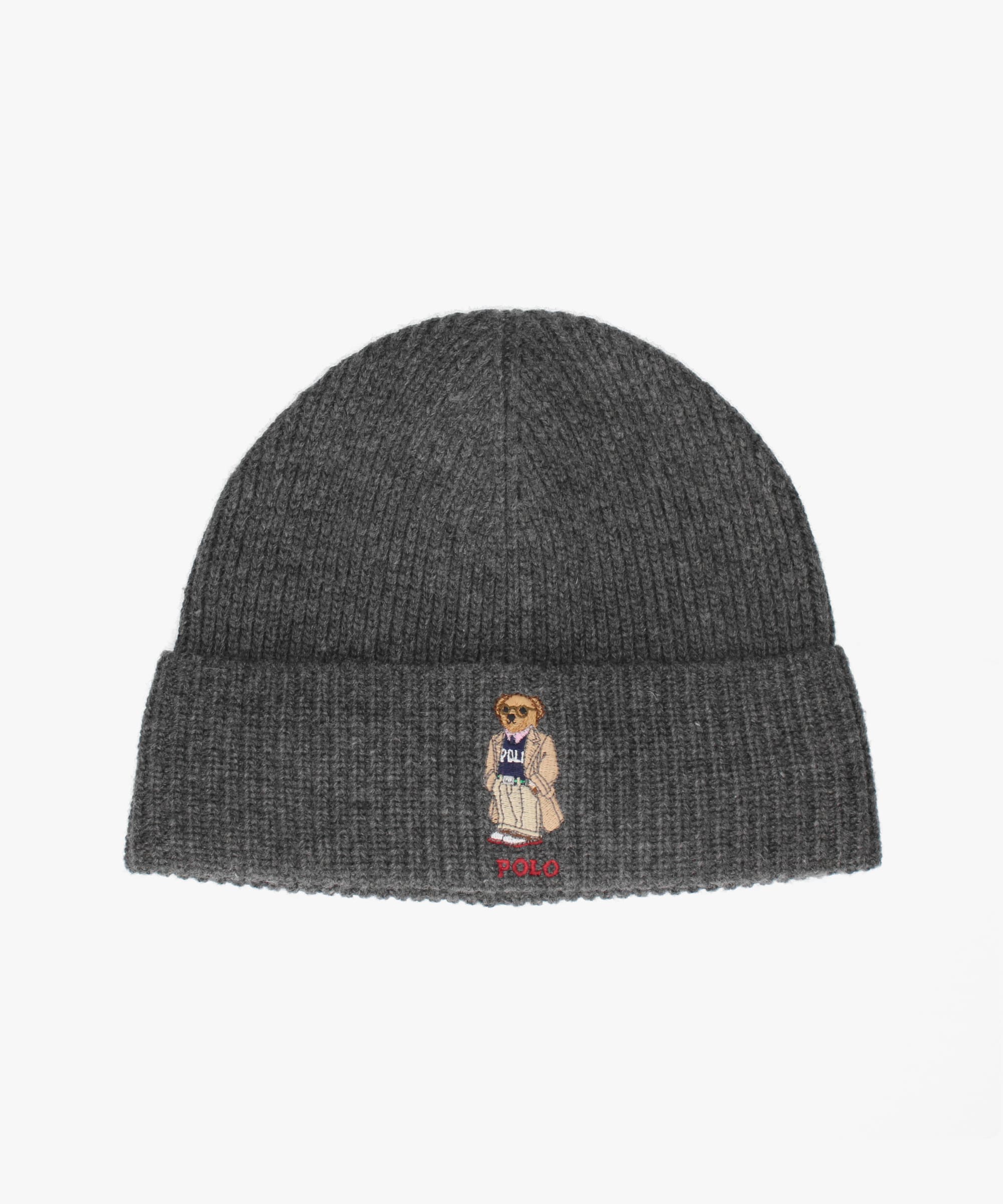 POLO RALPH LAUREN BEAR BEANIE | ONE SIZE(98) BARCLAY HEATHER (03