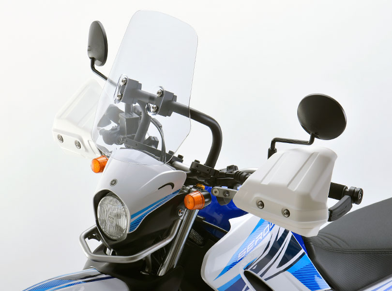 ダートバイクプラスブログ|セローのスクリーンはどっちがいいんだい