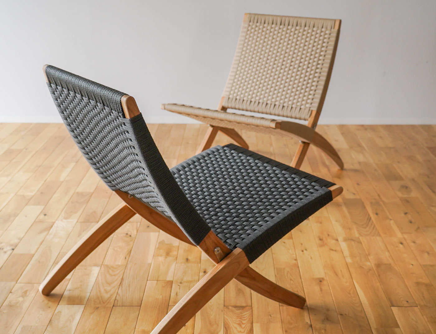 MG501キューバチェア アウトドア チーク 無塗装 フラットロープ CARL