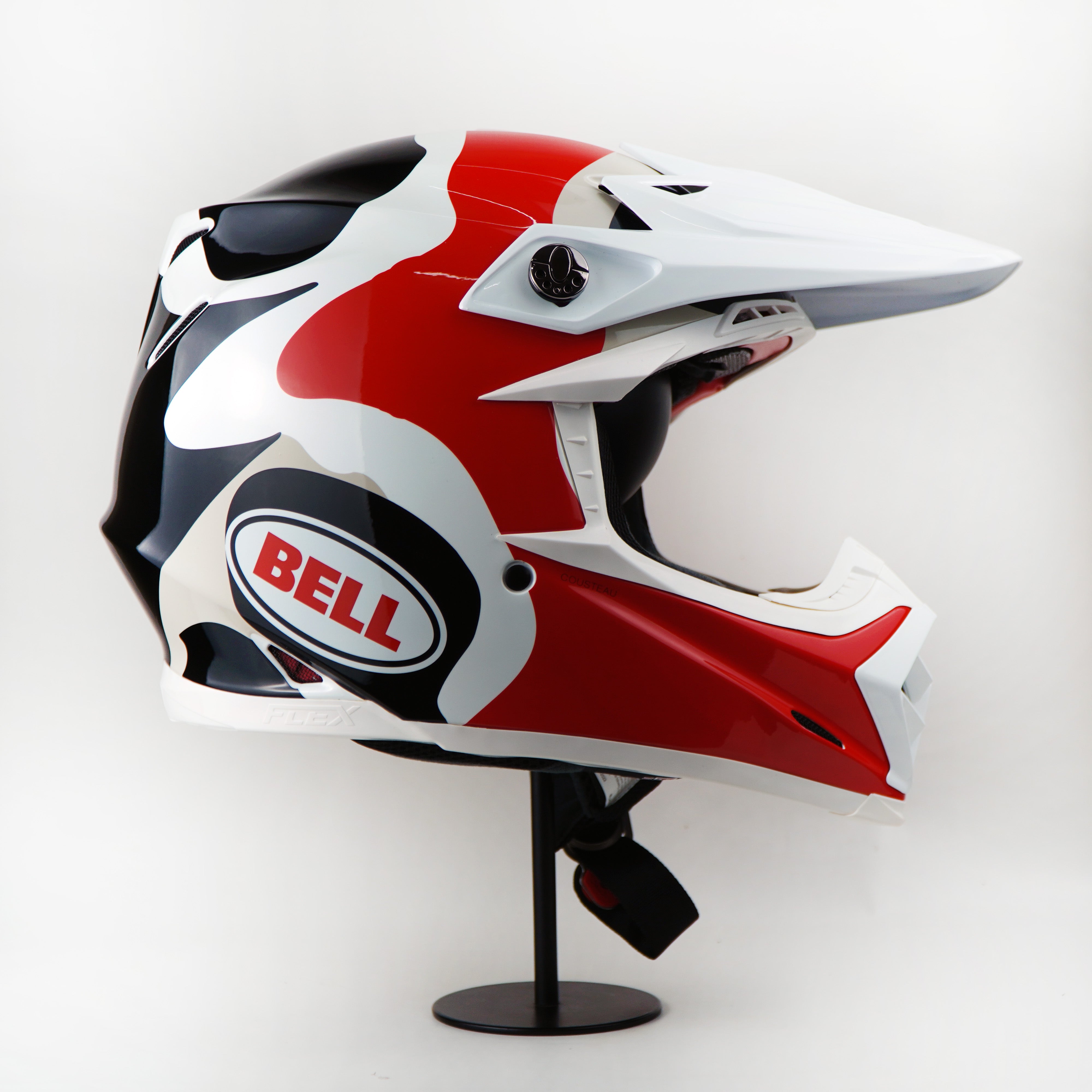 Bell Helmet Moto-9S Flex (Hello Cousteau Reef Matte White/Red