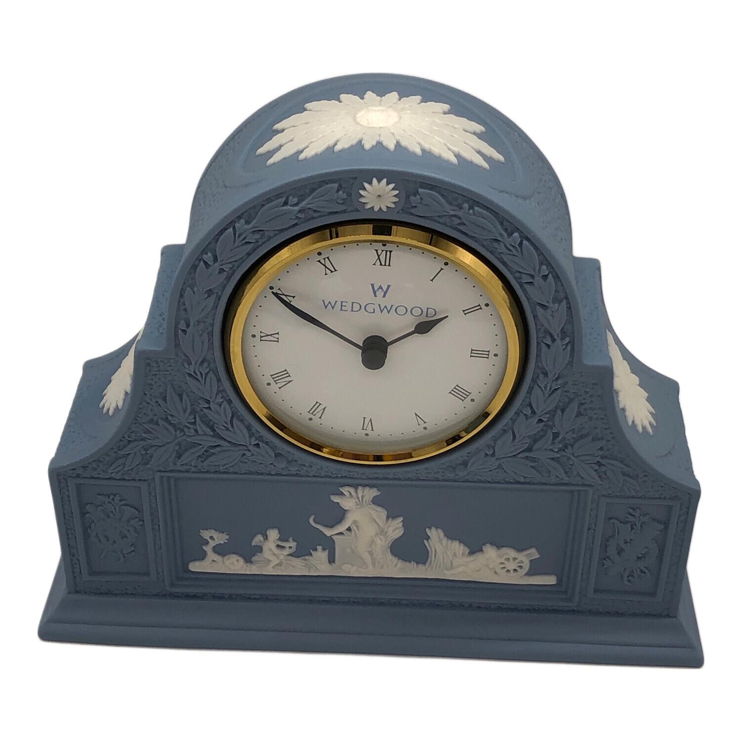 Wedgwood (ウェッジウッド) 置時計 ジャスパー ペールブルー マントル