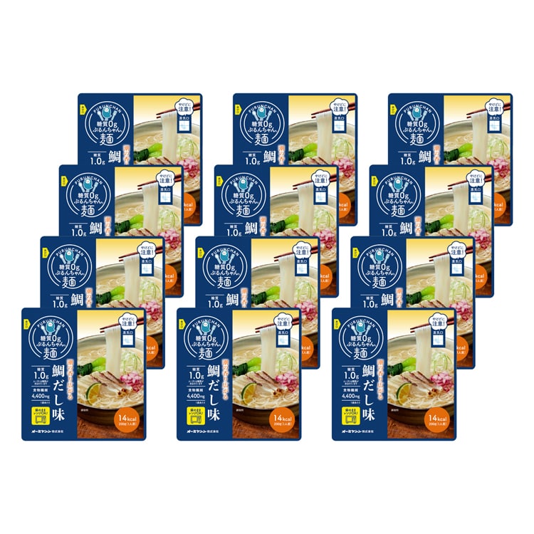 糖質0gぷるんちゃん麺] 鯛だし味 12袋入: JALショッピング｜JAL Mall