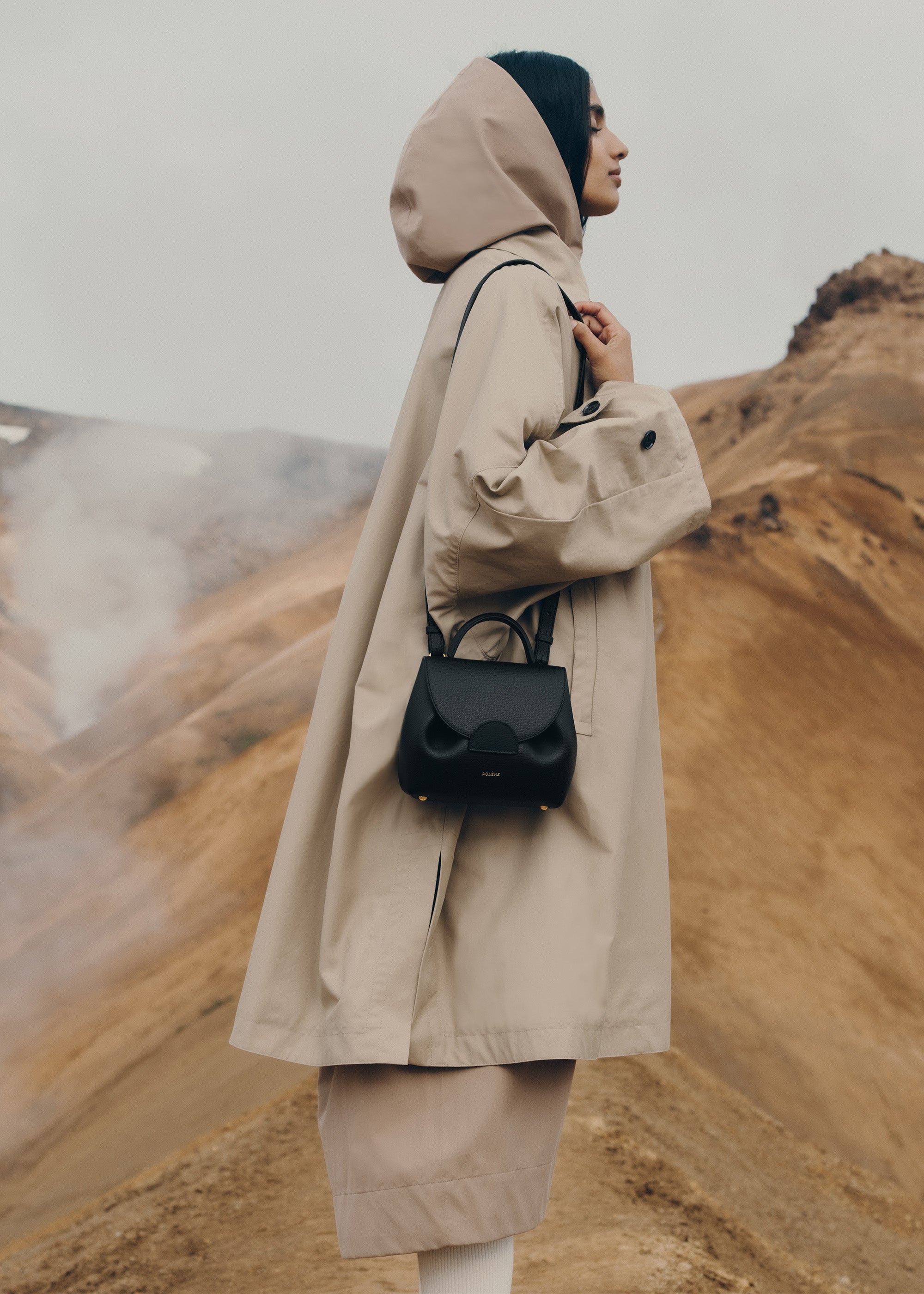 Polène | Bag - Numéro Un Nano - Textured Black – Polène EU