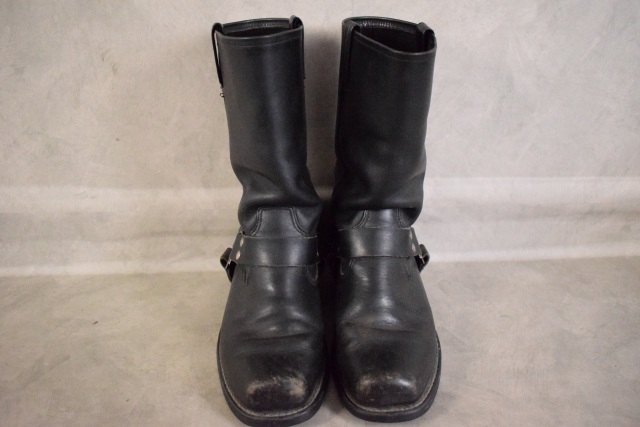 ハーレーダヴィッドソン レザー エンジニアブーツ バイカー ブラック