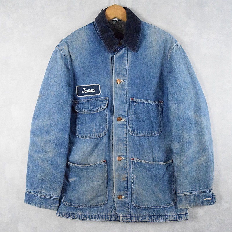 Gジャン デニムジャケット 70s 70年代 ラングラー コーデュロイ