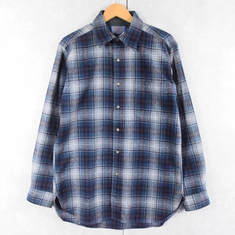 70年代 70s ペンドルトン USA製 青 ブルー 長袖 │ヴィテージ古着屋