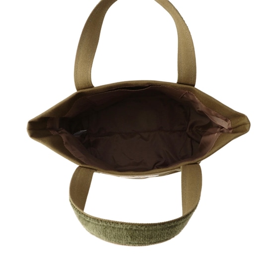 オールドテディ ワッペントートバッグ L/OTE-163164(ダークグリーン