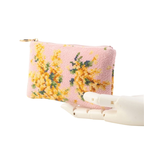 ミモザソラーレ フラットポーチ MSO-246048（WEB限定）(ペールピンク