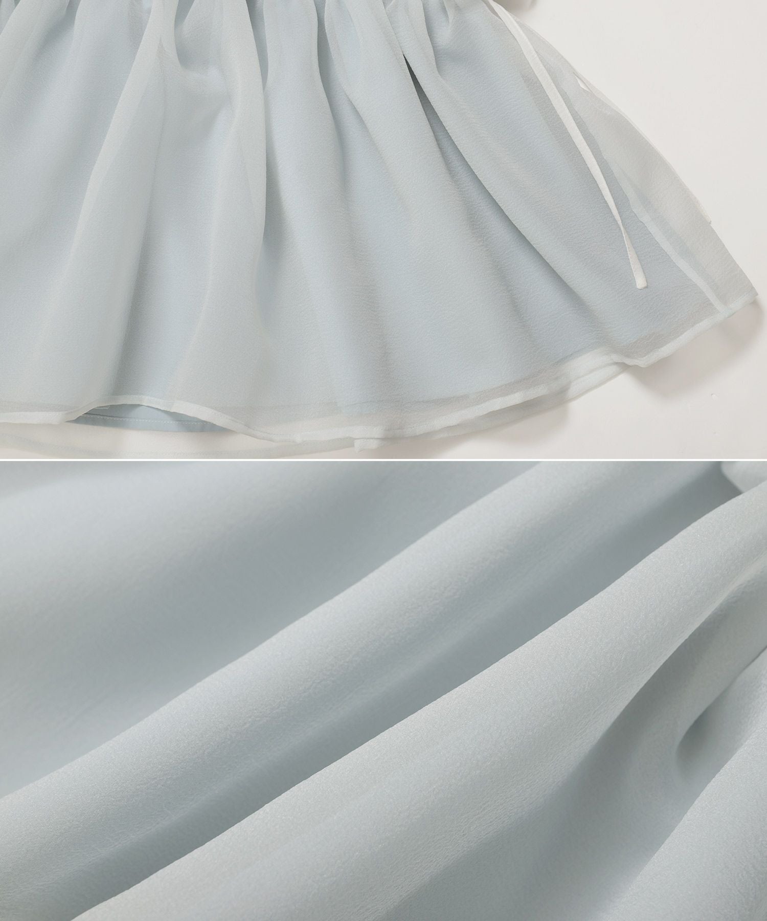 クリンクルシアーオーガンジーペプラムトップス【宅配便】 | Fit more