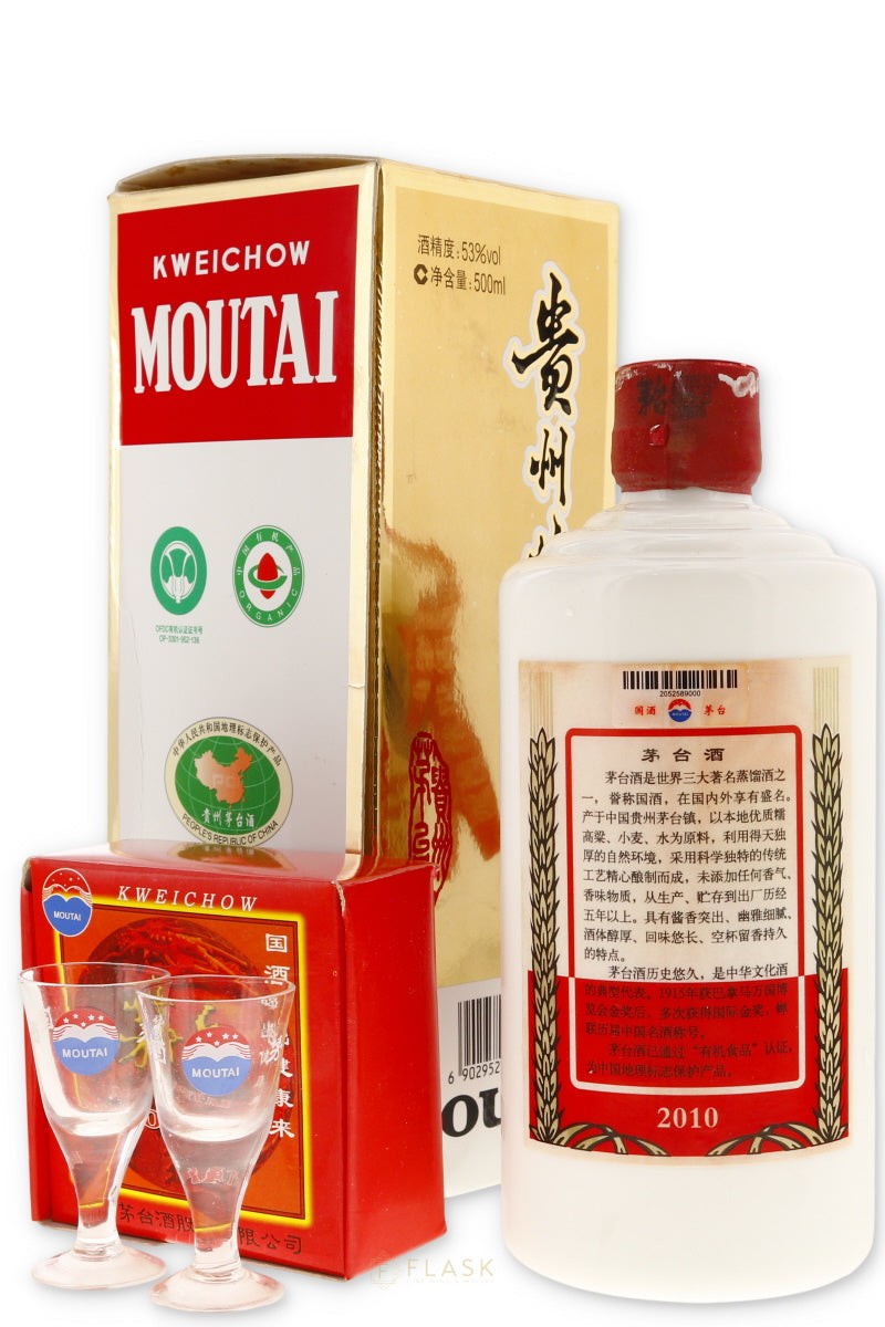 Buy Kweichow Moutai Baijiu 500ml [Gift Box Set] | Flask Wines