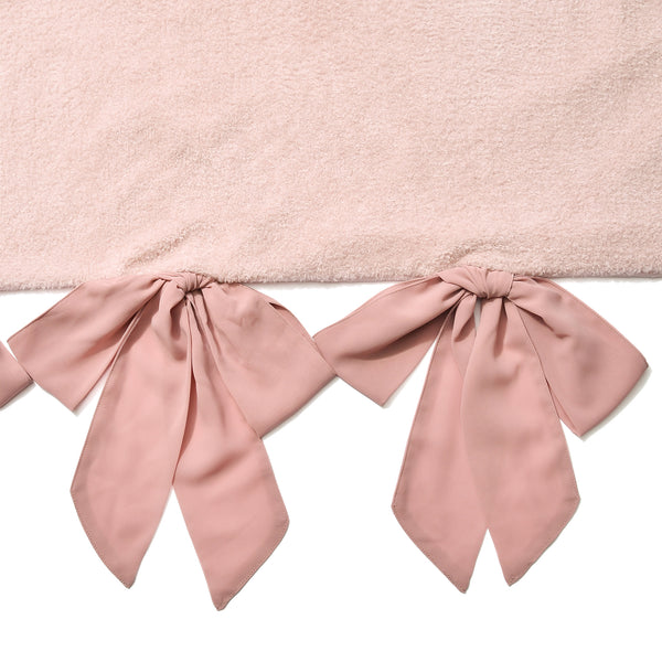 WARMY ホワモコ リボン 掛け布団カバー ダブル ピンク | Francfranc