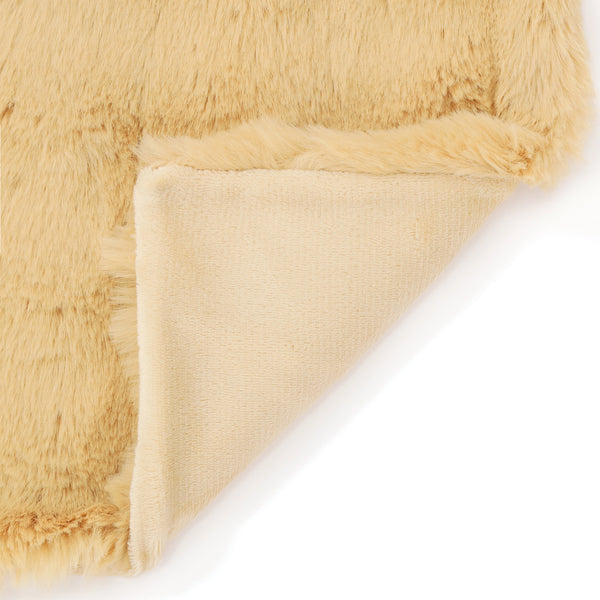 WARMY ポコモコファー 掛け布団カバー ダブル イエロー | Francfranc