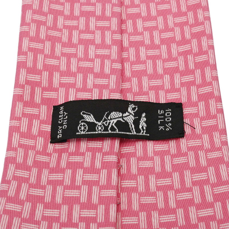 エルメス ピンク メンズ シルク100％ ネクタイ HERMES 中古 – 銀蔵