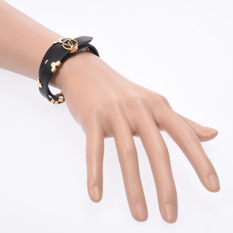 ルイヴィトンブラスレ デイリーモノグラム 黒 ゴールド金具 レディース