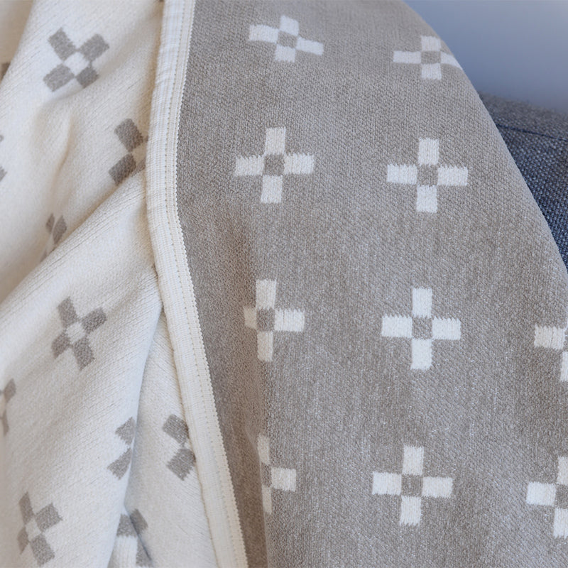 KLIPPAN シュニールコットン ハーフブランケット シャーンスンド