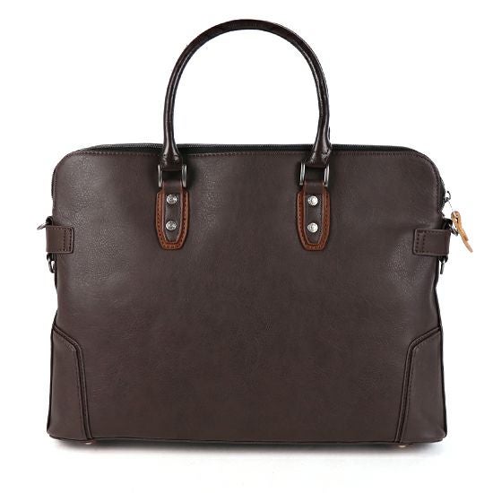 moustache on time 2WAY ビジネスバッグ 合皮×牛革 JUX-2490