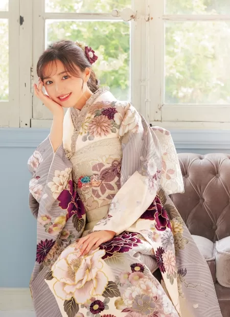 紫/パープル/ベージュ/かわいい/レトロ】の成人式振袖人気ランキング