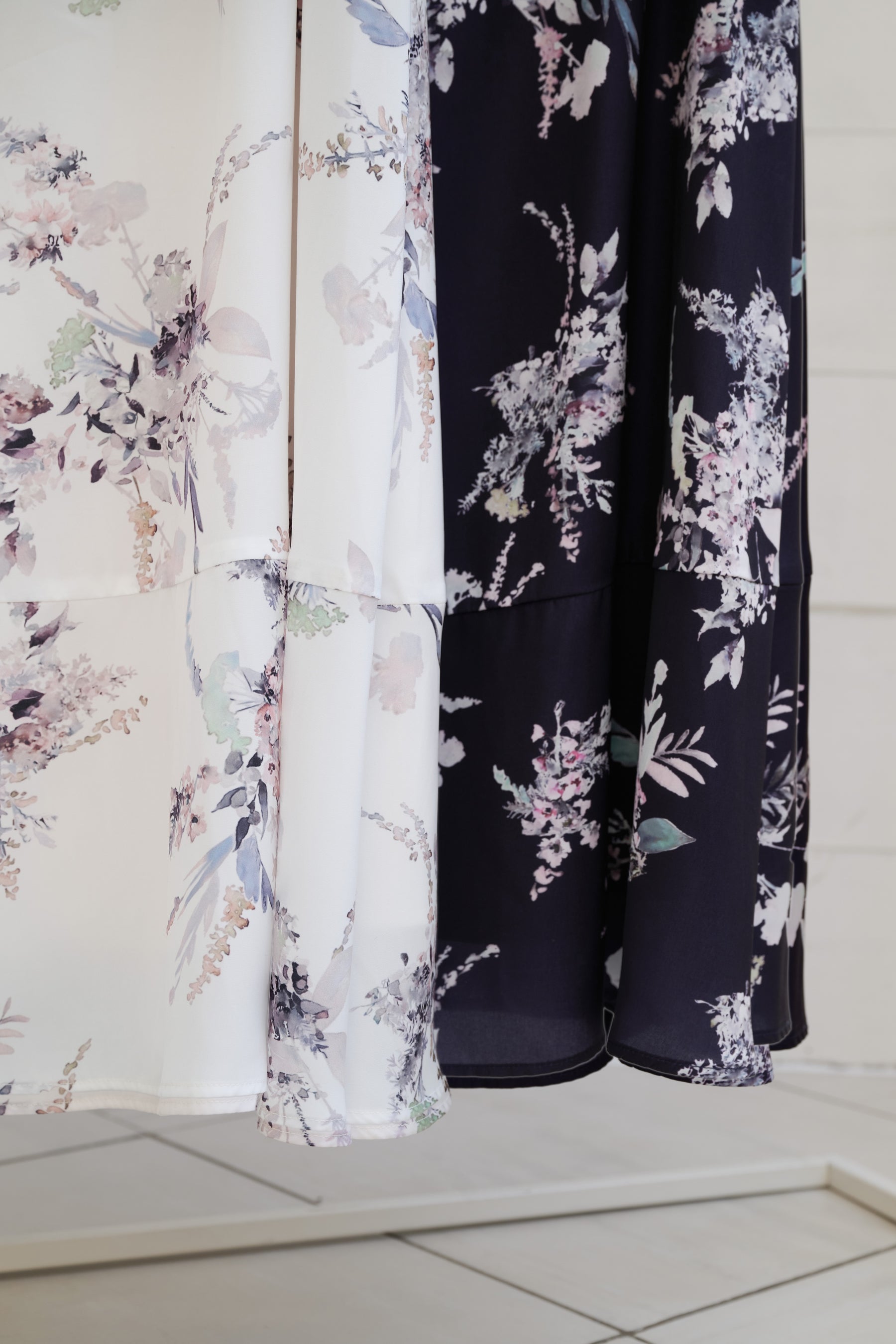 French Bouquet Puff Sleeve Dress