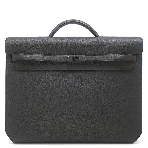 エルメス HERMES ケリーデペッシュ 36 モノクローム ブラック トゴ
