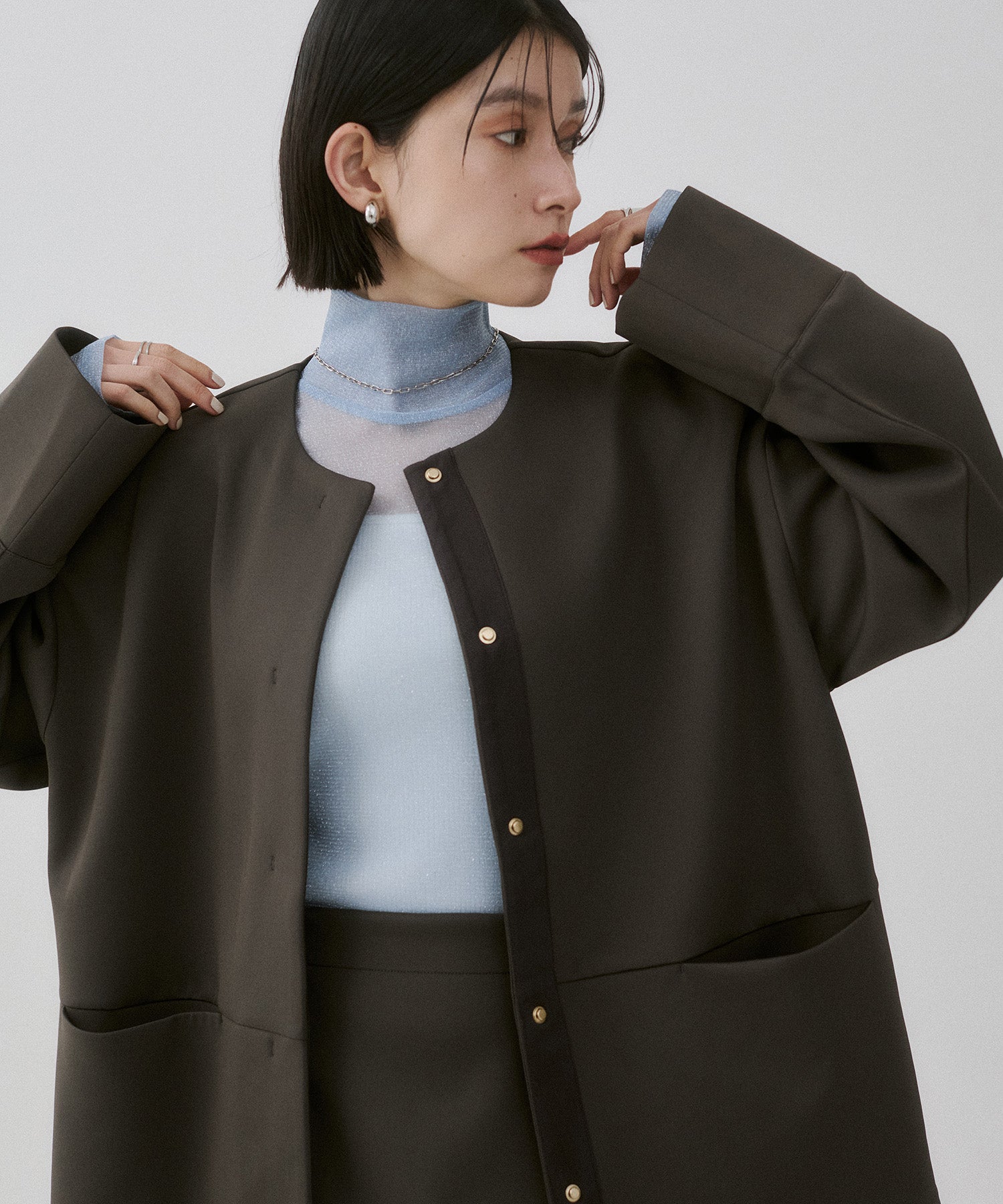 ダンボール ノーカラーコート