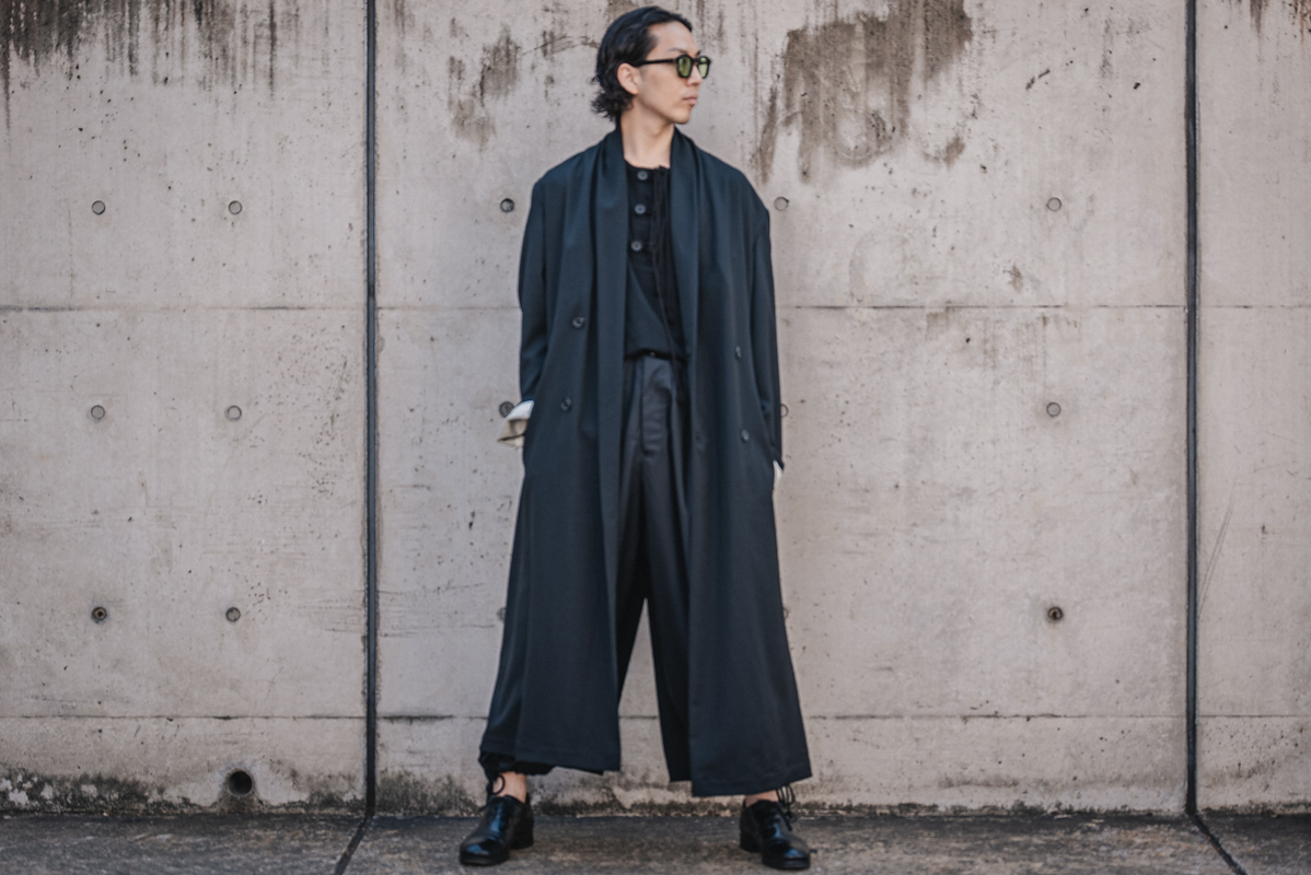 ヨウジヤマモト 2021-22AW ギャバジンストールロングコート | HUES