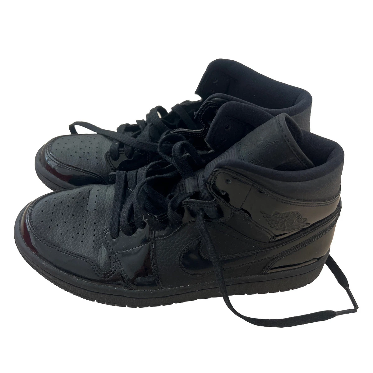 Jordan 1 Patent SE Mid Triple Black W for sale | eBay
