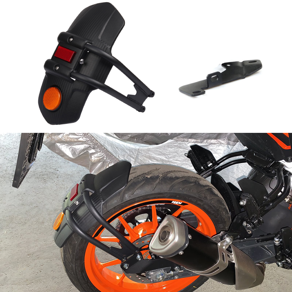 Motorcycle Carbon Fender Rear Hugger Splash Guard - KTM Duke 125