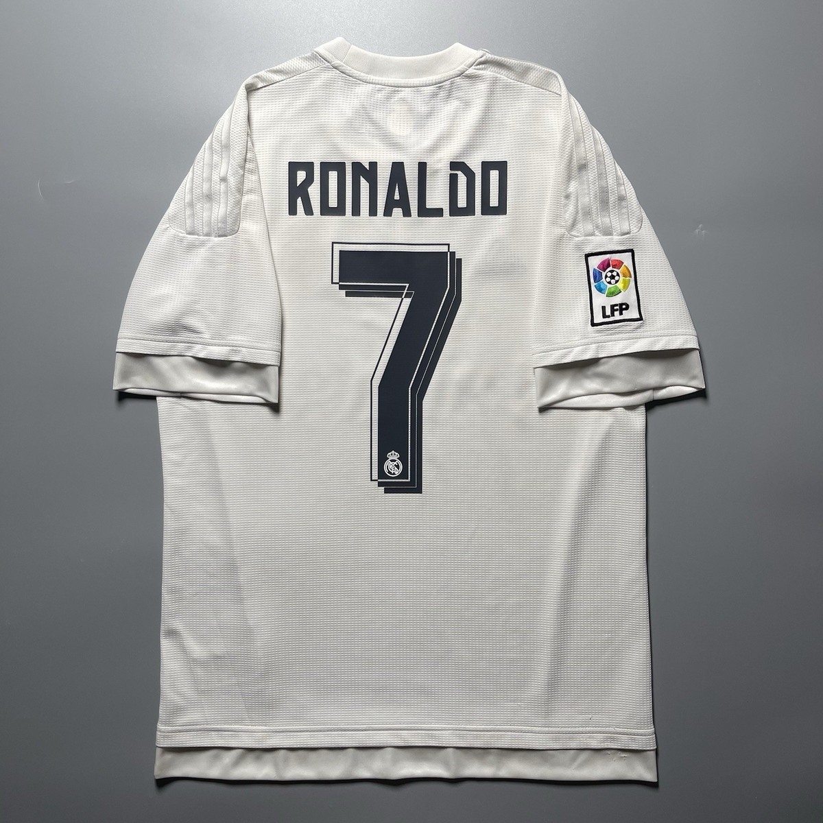 REAL MADRID ADIDAS 2015/2016 FOOTBALL HOME JERSEY #7 RONALDO SIZE