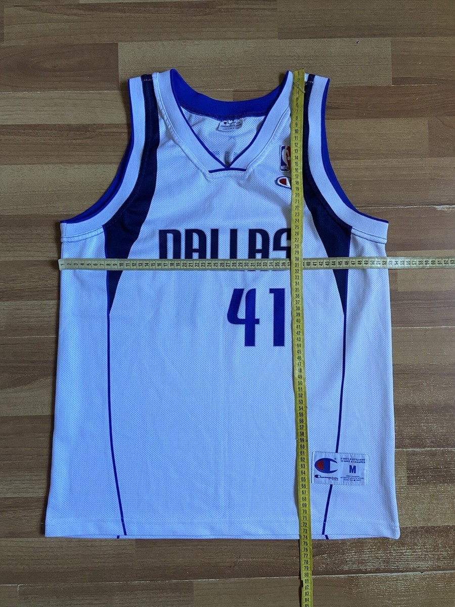 DALLAS MAVERICKS BASKETBALL SHIRT JERSEY CHAMPION NBA #41 DIRK