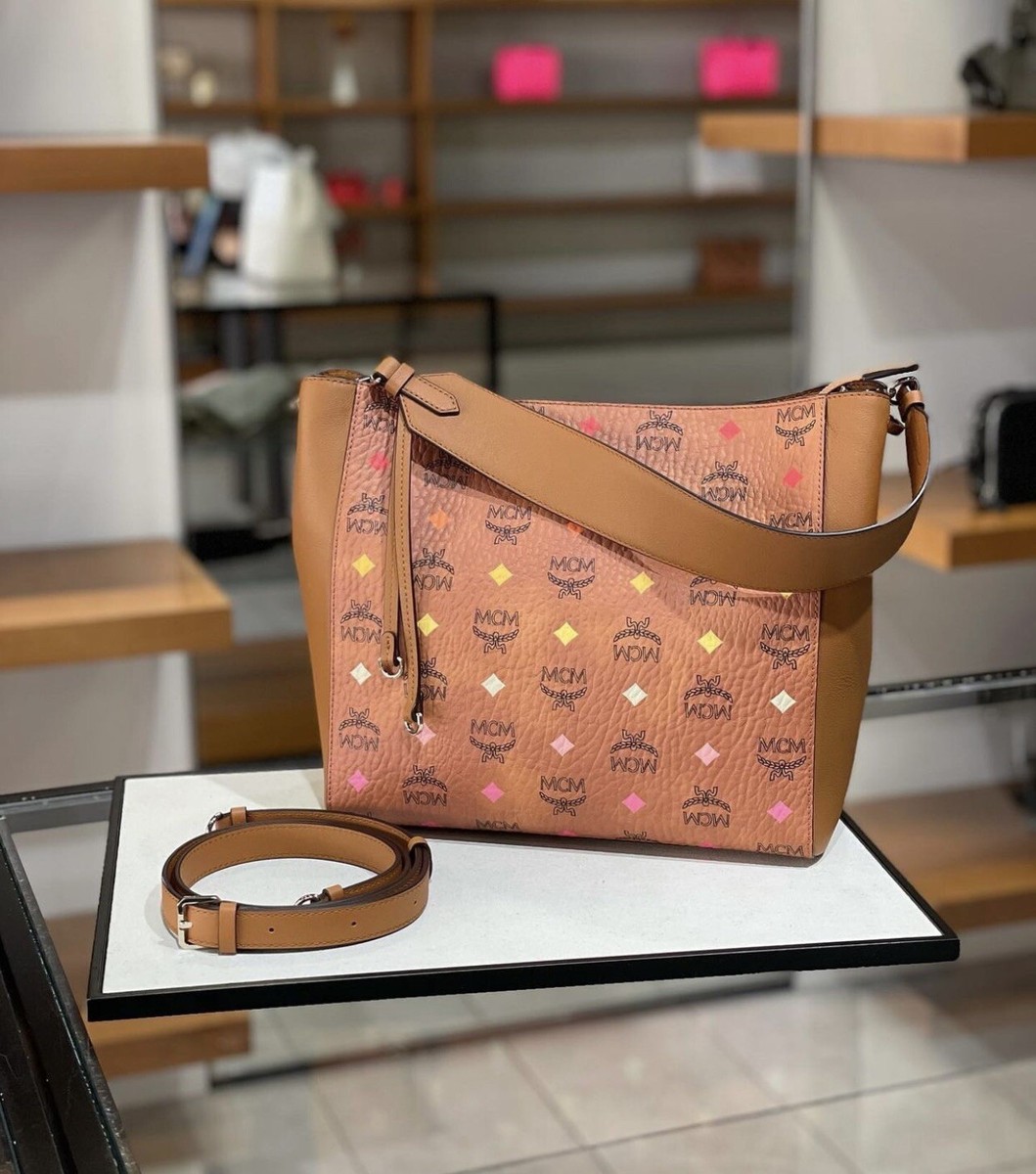 MCM Medium Klara Monogram Leather Hobo Bag Brand NEW W/TAGS