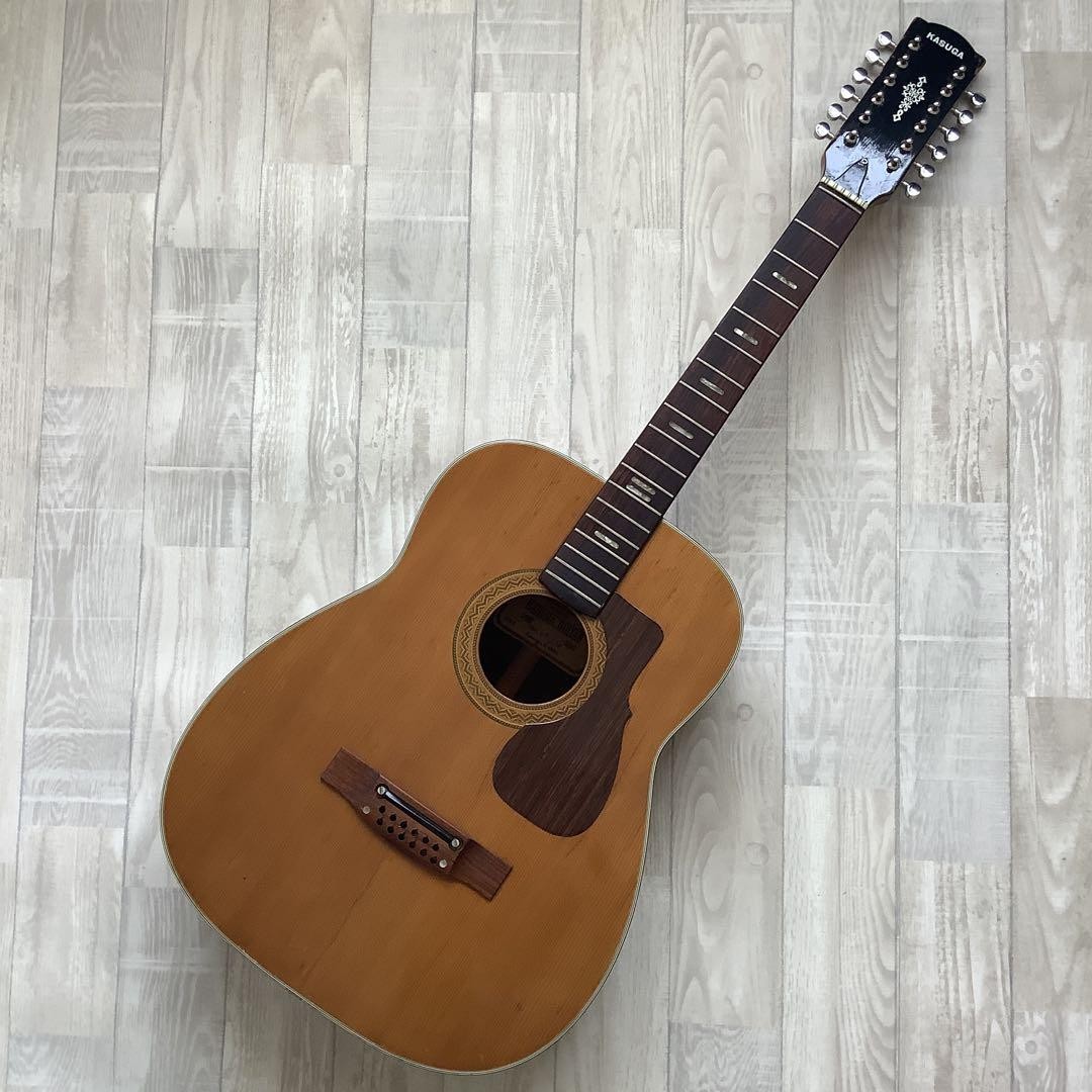 Classical Acoustic Guitar Kasuga W-160 12-string 1968 Natural