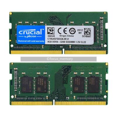 Crucial 16 GB (2 x 8GB) Ram DDR4 3200MHz PC4-25600 SO-DIMM Laptop